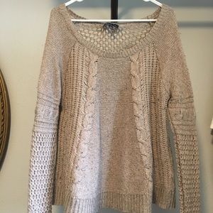 American Eagle brown knit sweater
